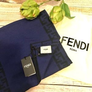 Fendi Zucca Print Reversible Unisex Scarf